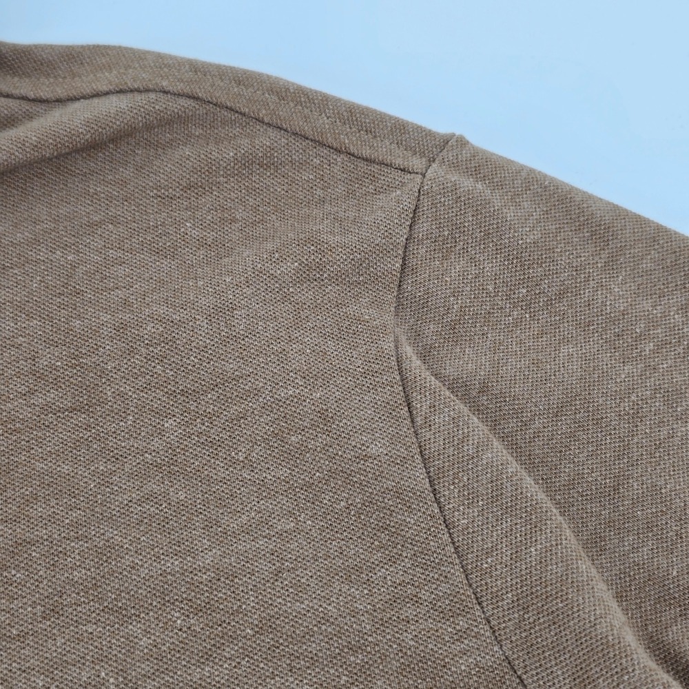 U.S. Polo Assn. Polo Shirt Men Large Brown Short Sleeve Heathered. PLEASE READ - Picture 11 of 15